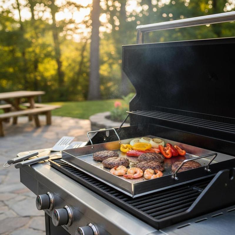 Outdoor Camping Food - 범용 플랫탑 그리들 18x16인치 캠핑, 테일게이팅
