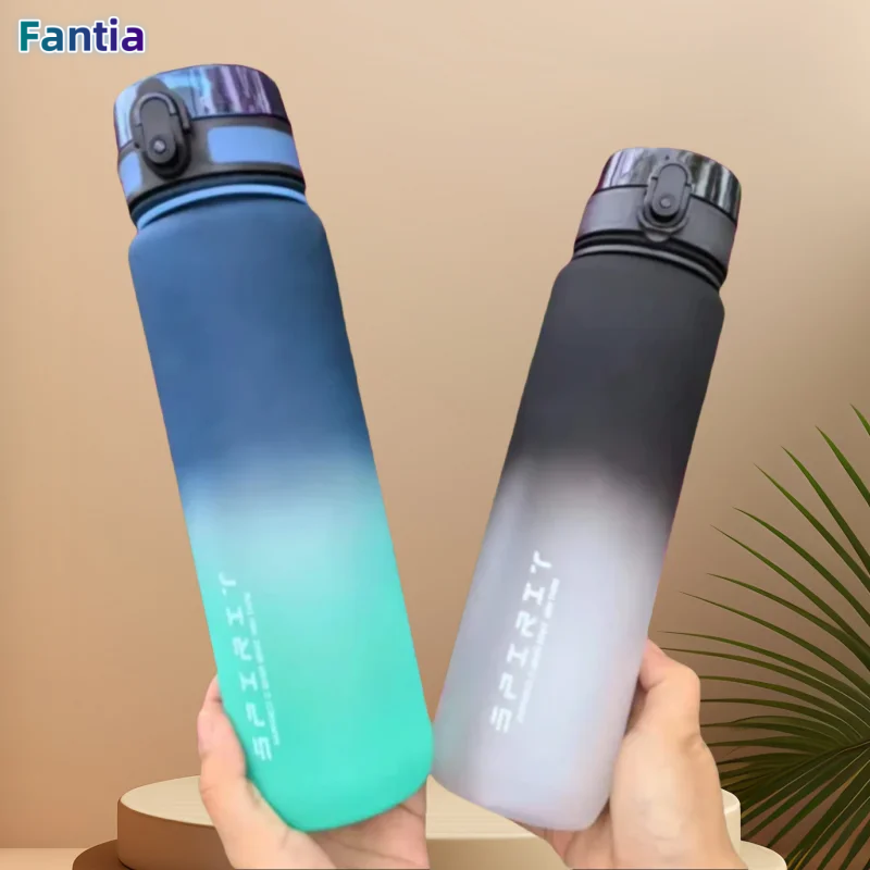 Outdoor Camping Water Jug - 500ML/1000ML 대용량 스포츠 물병 동기 부여