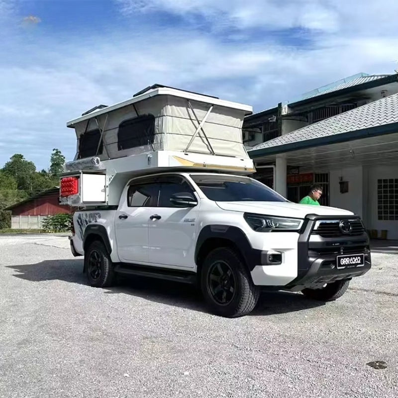 Outdoor Camping Beds For Sale - 짧은 베드 픽업트럭용 슬라이드인 팝업 탑