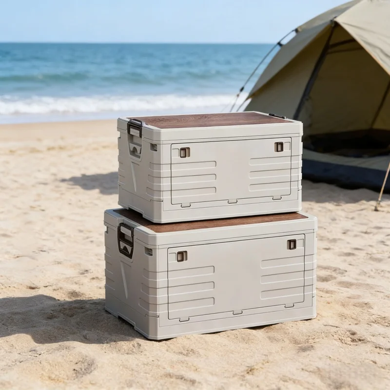 Outdoor Camping Food - 자동차 보관함 야외 캠핑 접이식 보관함