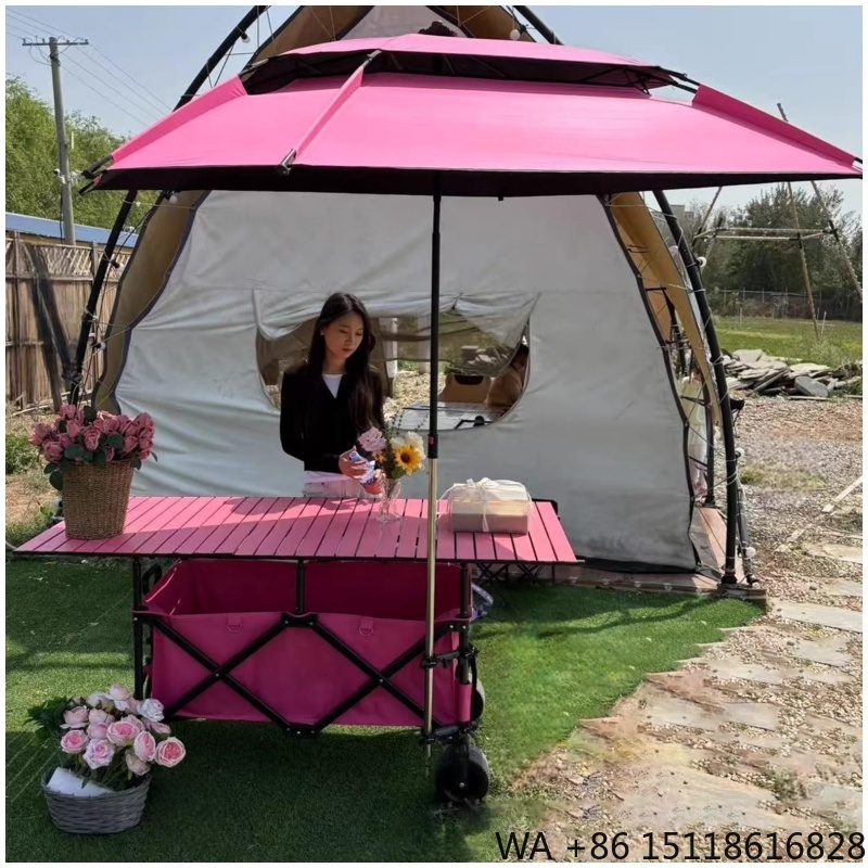 Outdoor Camping Folding Table - 420L 고품질 4단 높이 조절 가능