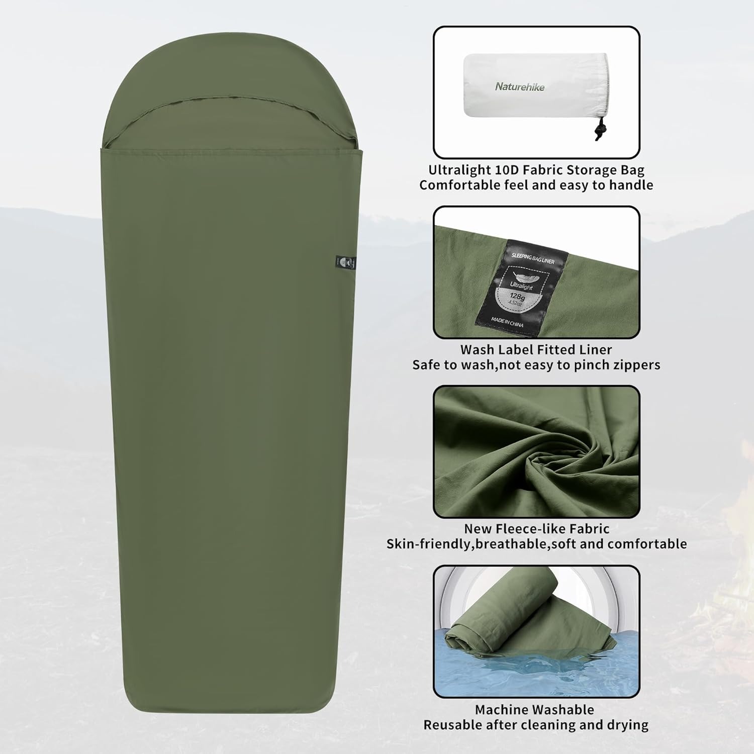 네이처하이크 침낭 라이너 128g 초경량 야외 여행 하 - Outdoor Camping Sleeping Bag 리뷰 및 가격