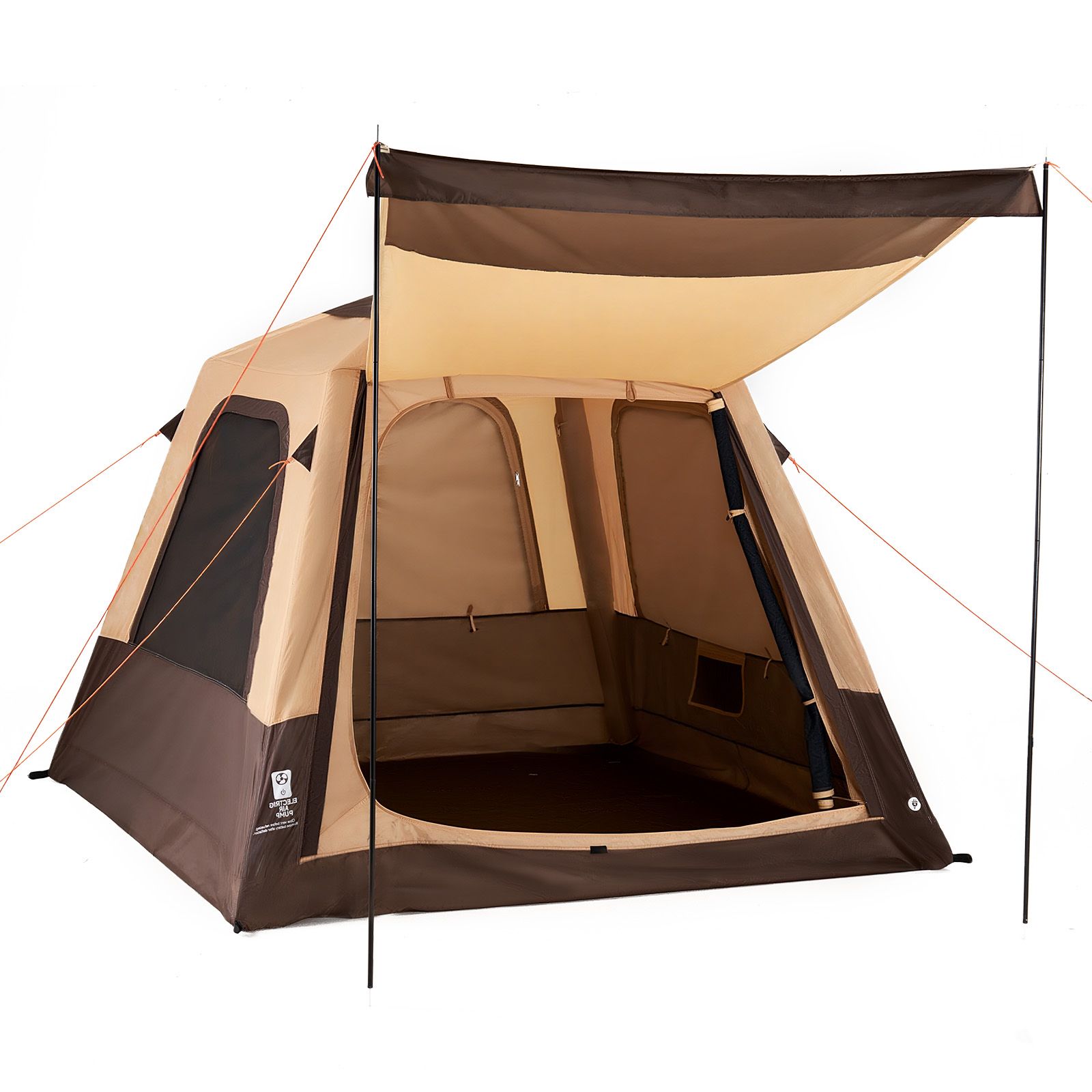 캠핑 텐트, 4인용 충전식 펌프 포함 풍선형 캐빈 텐트 - Outdoor Camping On Youtube 리뷰 및 가격
