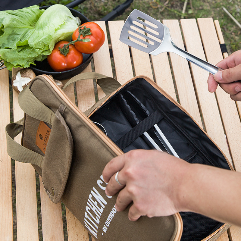 8pcs 캠핑 주방 조리기구 세트 휴대용 가방 야외 여 - Outdoor Camping Cooking Equipment 리뷰 및 가격