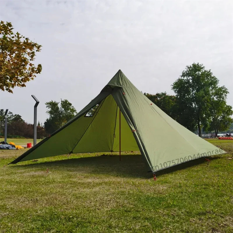 목재 스토브용 굴뚝 튜브가 있는 사면 캠핑 텐트 피라미 - Outdoor Camping On Youtube 리뷰 및 가격