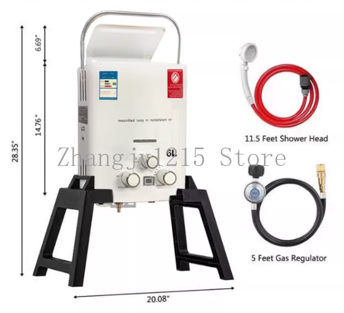 프로판 LPG 가스 탱크리스 온수기 6L 야외 캠핑 즉 - Outdoor Camping Gas Heater 리뷰 및 가격