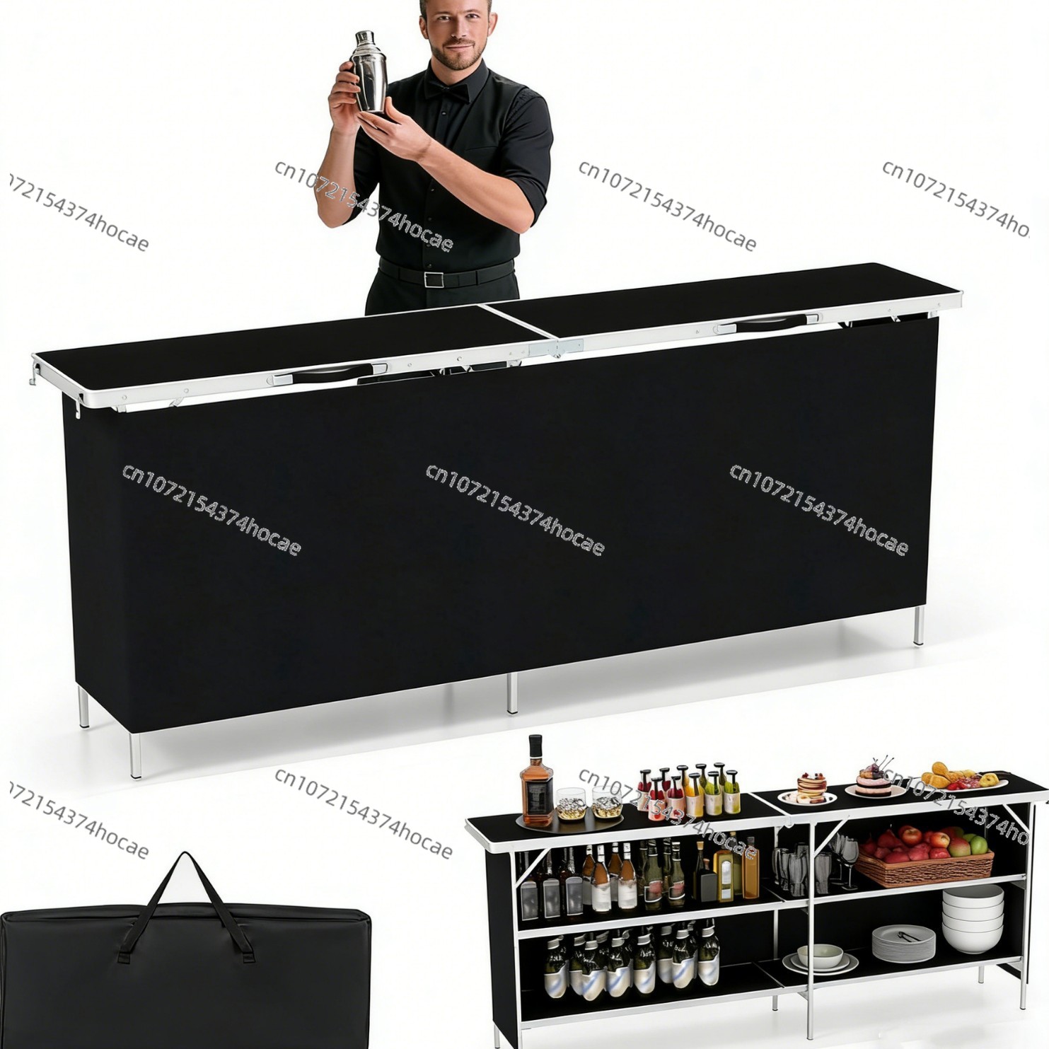 알루미늄 합금 야외 접이식 테이블, 휴대용 전시 및 보 - Outdoor Camping Folding Table 리뷰 및 가격