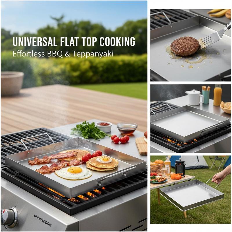 범용 플랫탑 그리들 18x16인치 캠핑, 테일게이팅 파 - Outdoor Camping Food 리뷰 및 가격