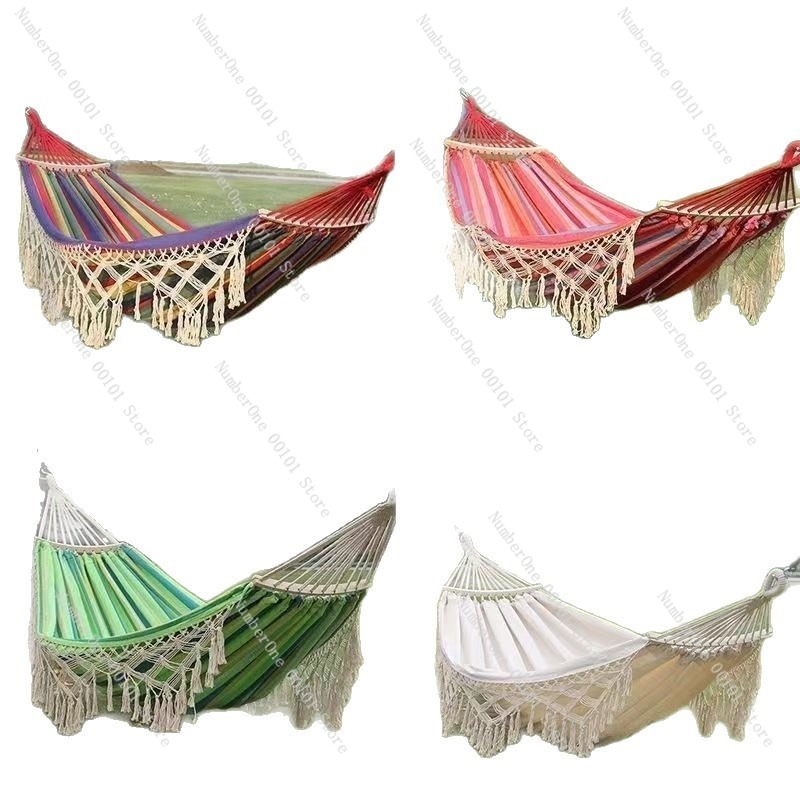 캔버스 더블 해먹, 태슬 장식, 야외 캠핑 스윙, 롤링 - Outdoor Camping Hammock Chair 리뷰 및 가격