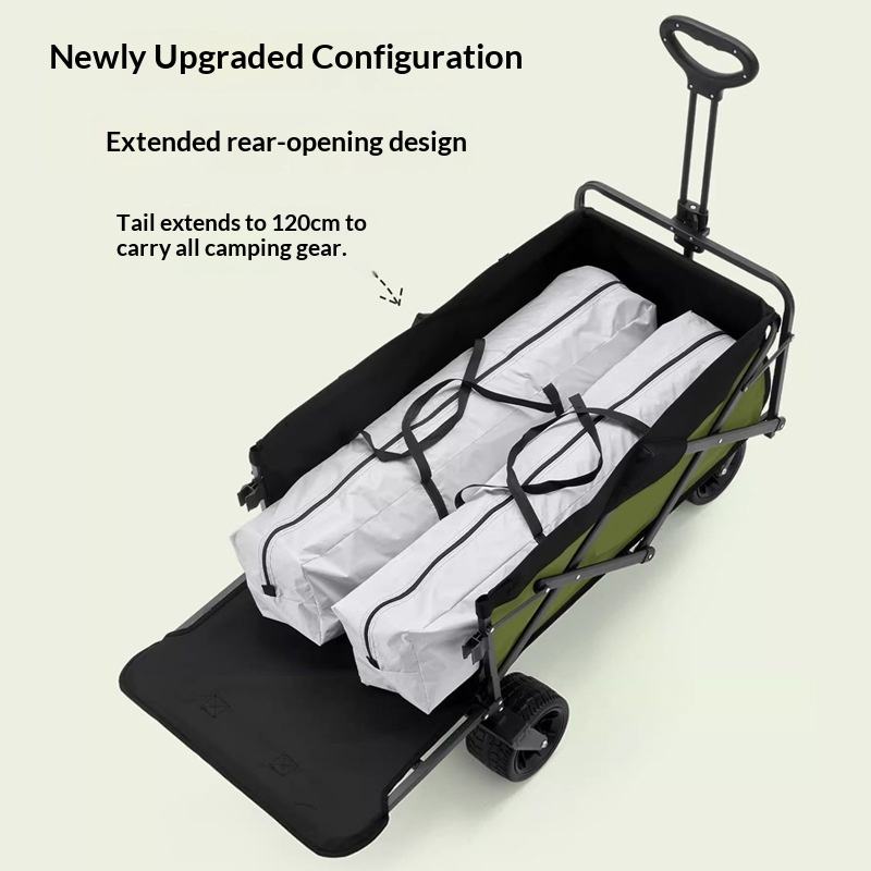 공장 직판 4륜 플랫폼 캠핑 유틸리티 웨건 175kg  - Outdoor Camping Folding Table 리뷰 및 가격