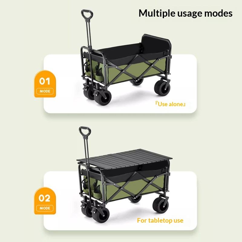 공장 직판 4륜 플랫폼 캠핑 유틸리티 웨건 175kg  - Outdoor Camping Folding Table 리뷰 및 가격