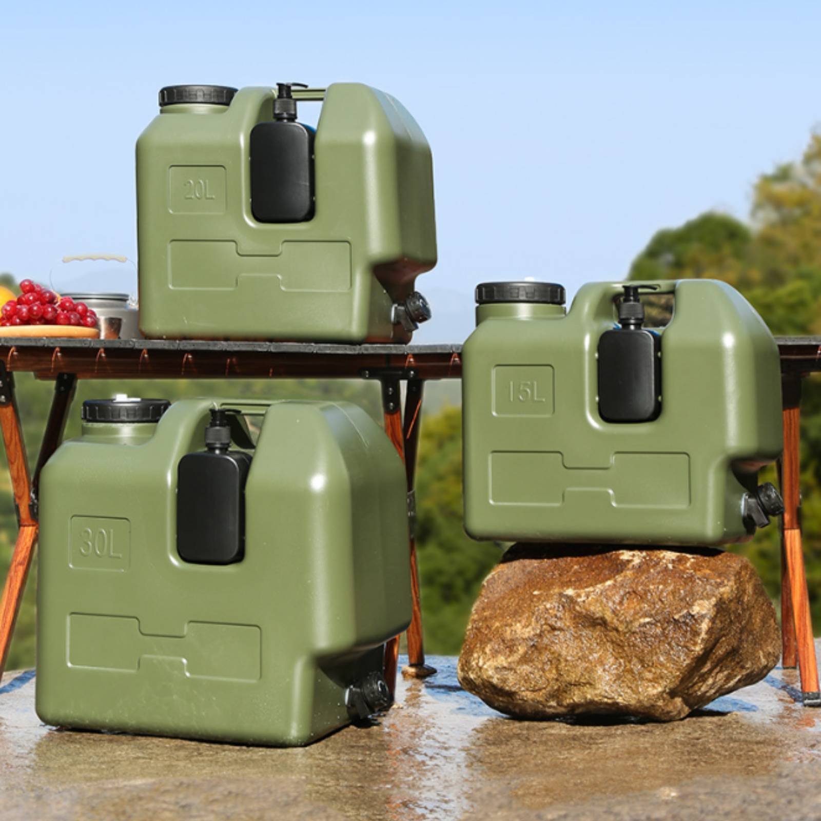 스피곳이 있는 물통 식품 등급 PE 캠핑용 물통 야외용 - Outdoor Camping Water Jug 리뷰 및 가격