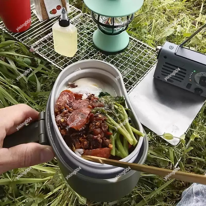 야외 캠핑용 분리형 도시락 고온 내열 알루미늄 식품 용 - Outdoor Camping Food 리뷰 및 가격