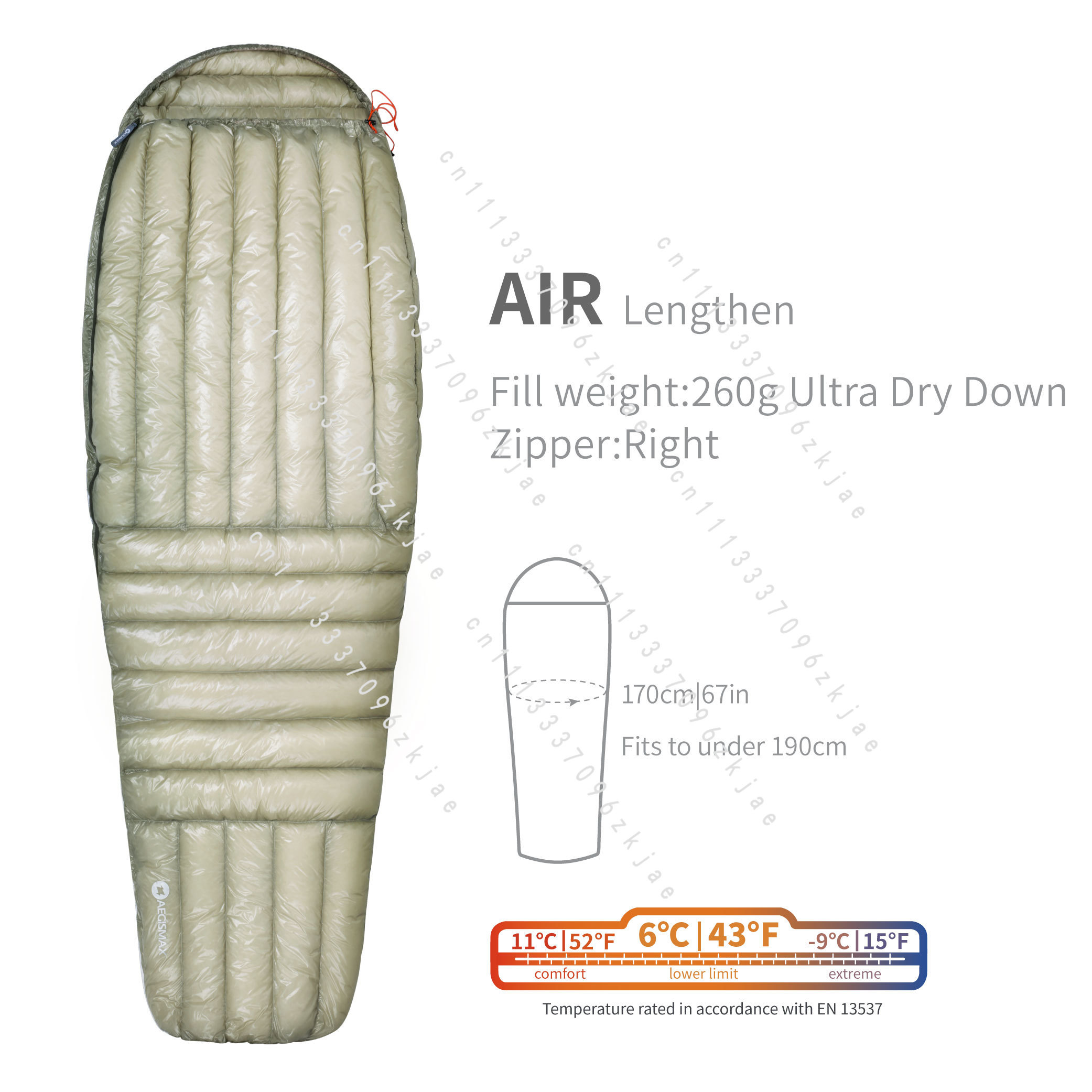 AIR 10D 800FP 울트라 드라이 다운 침낭 초경 - Outdoor Camping Sleeping Bag 리뷰 및 가격