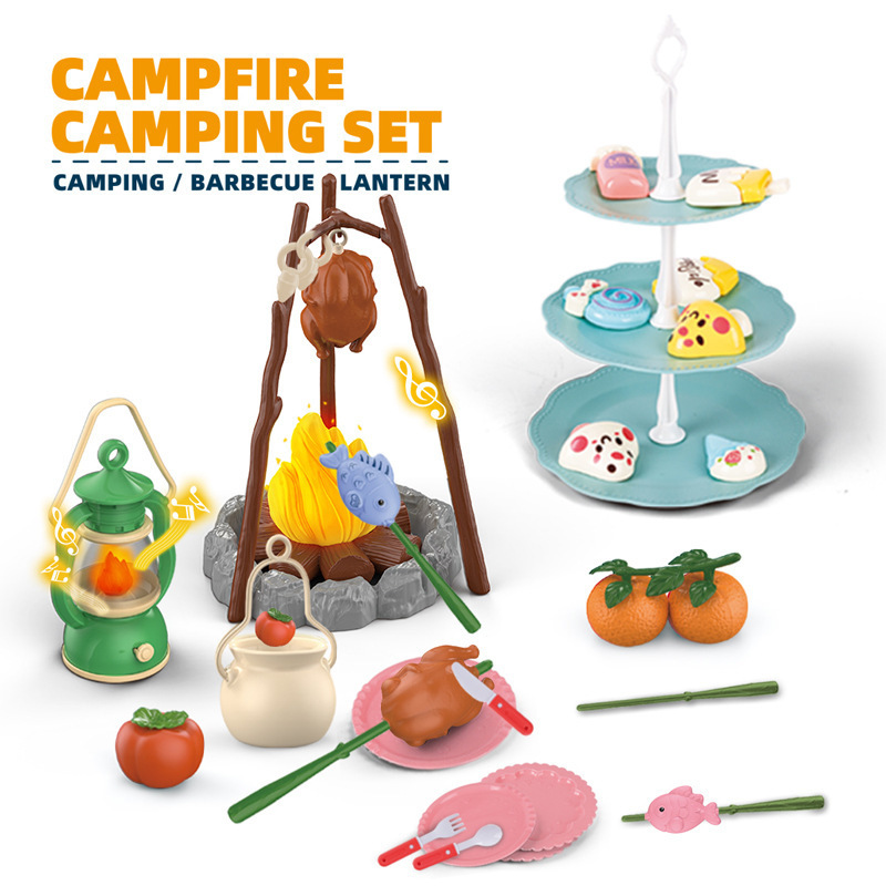 어린이 캠핑 텐트 세트 아기 놀이터 미니어처 음식 어린 - Outdoor Camping Food 리뷰 및 가격
