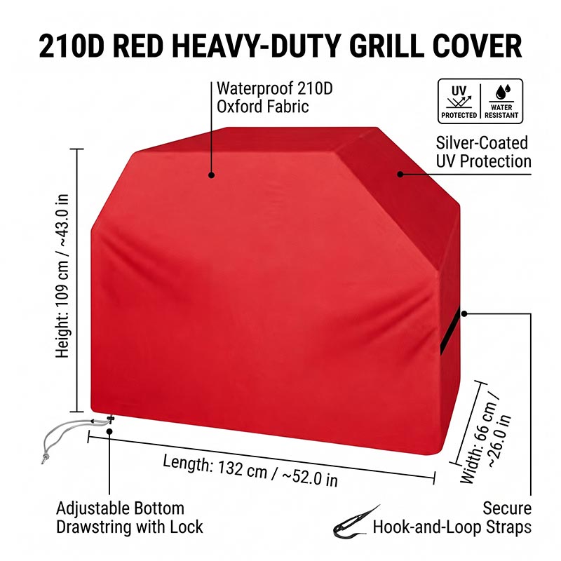 210D 바베큐 커버 방진 방수 두꺼운 야외 그릴 후드 - Outdoor Camping Trolley 리뷰 및 가격