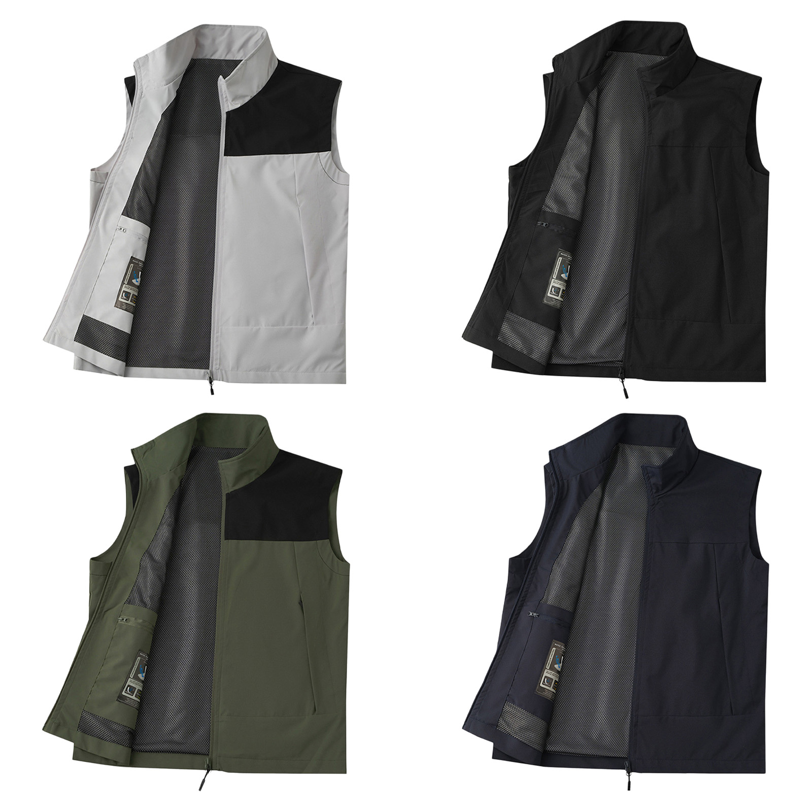 # M-5XL 남성용 골프 조끼 스탠드 칼라 민소매 지 - Outdoor Camping In Winter 리뷰 및 가격