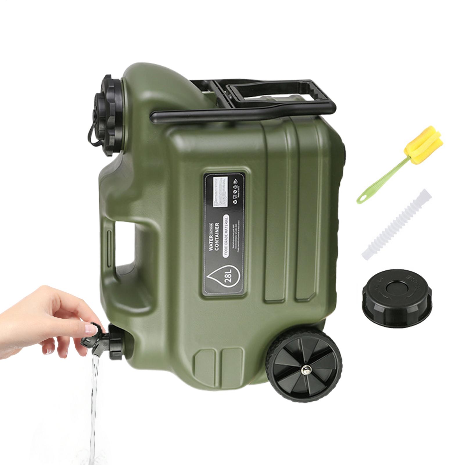 28L 캠핑 물통 수도꼭지 포함 휴대용 누수 방지 물통 - Outdoor Camping Water Jug 리뷰 및 가격