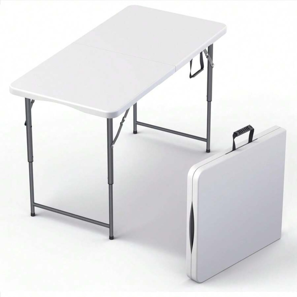 4피트 접이식 테이블, 높이 조절 가능, 내장형 손잡이 - Outdoor Camping Folding Table 리뷰 및 가격