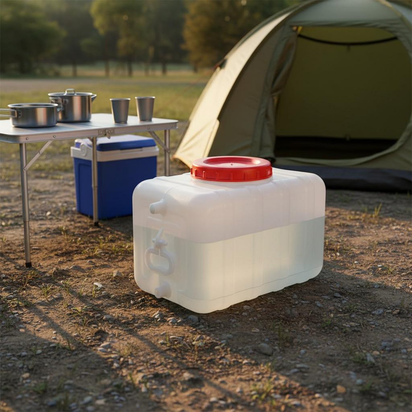 식품 등급 플라스틱 물통 누수 방지 밀폐형 직사각형 물 - Outdoor Camping Food 리뷰 및 가격