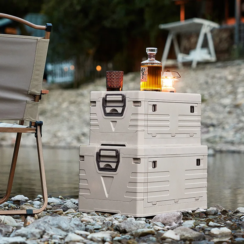 자동차 보관함 야외 캠핑 접이식 보관함 뚜껑이 있는 대 - Outdoor Camping Food 리뷰 및 가격