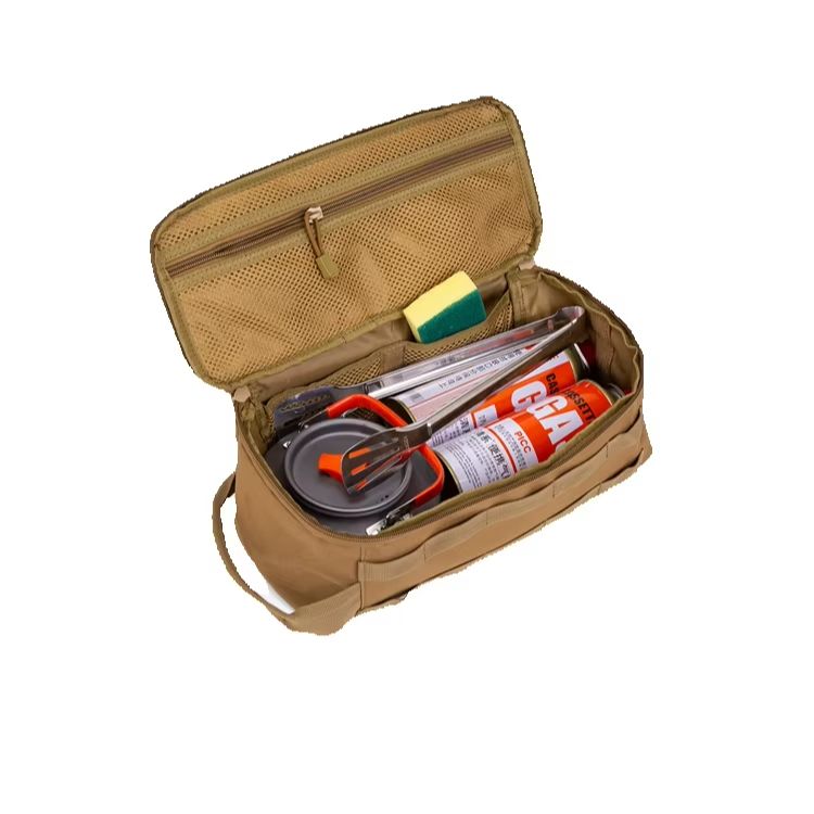 옥스포드 천 조리기구 보관 가방, 더블 지퍼, 손잡이  - Outdoor Camping Cooking Equipment 리뷰 및 가격