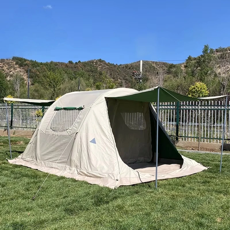 방수 야외용 에어 텐트 4인용 소형 12제곱미터 대형  - Outdoor Camping On Youtube 리뷰 및 가격