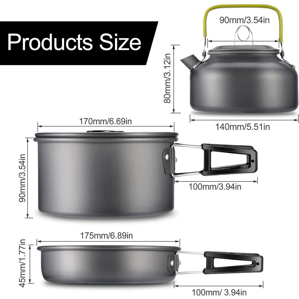 알루미늄 합금 소재로 제작된 야외 캠핑 조리기구 세트, - Outdoor Camping Cooking Equipment 리뷰 및 가격